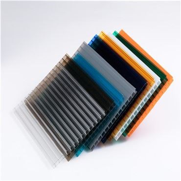 4 mm polikarbonatna ploča s dvostrukim zidom u boji